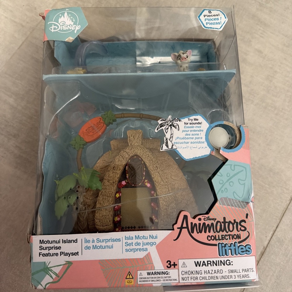 Disney Animator Collection Littles Moana Motunui Island Surprise Feature Playset